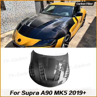 Capot Carbone Toyota GR Supra A90 A91 MK5 2019+ - vue de profil - Becquet Voiture