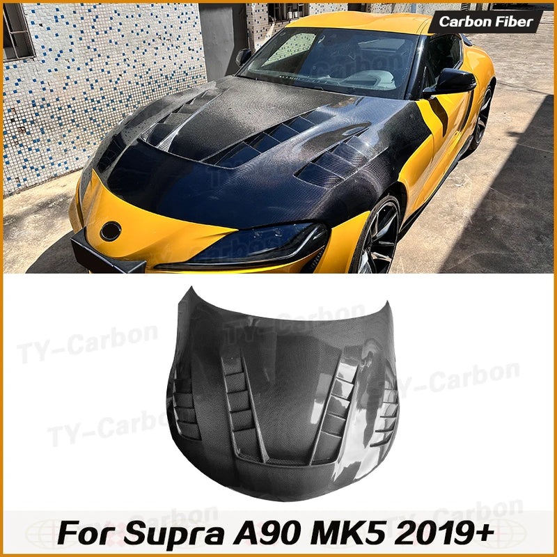 Capot Carbone Toyota GR Supra A90 A91 MK5 2019+ - vue de profil - Becquet Voiture