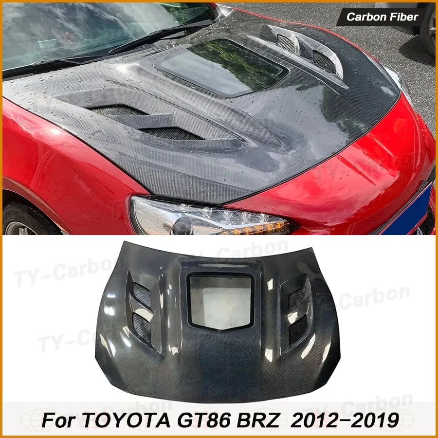 Capot Carbone Toyota GT86 BRZ FRS 2012-2019 - vue de face - Becquet Voiture