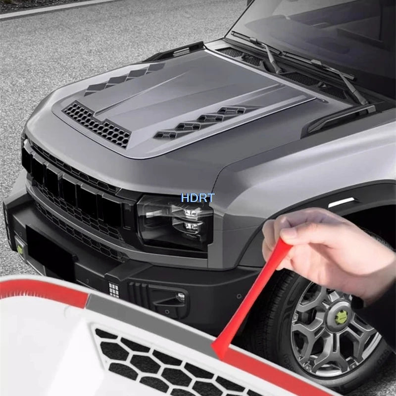 Capot de Scoop d'Admission d'Air Avant Chery Jetour T2 Traveler 2023+ - vue de profil - Becquet Voiture