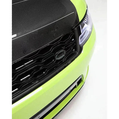 Capot en Fibre de Carbone Range Rover Sport L494 2014-2017 - installé sur véhicule - Becquet Voiture