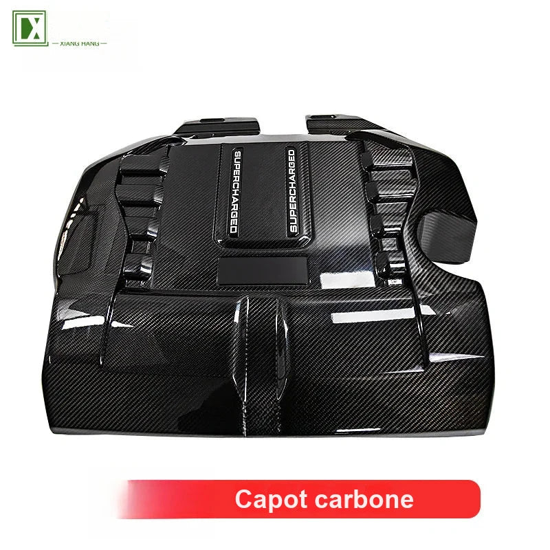 Capot en Fibre de Carbone Range Rover Sport SVR 2013-2022 - packshot studio - Becquet Voiture