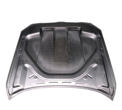 Capot Fibre Carbone BMW G80 G81 G82 G83 M3 M4 - vue de trois-quarts - Becquet Voiture