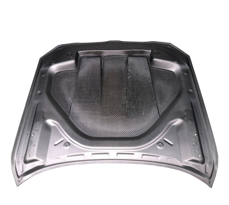 Capot Fibre Carbone BMW G80 G81 G82 G83 M3 M4 - vue de trois-quarts - Becquet Voiture