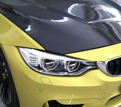 Capot GTS Fibre Carbone BMW F80 F81 F82 F83 - installé sur véhicule - Becquet Voiture