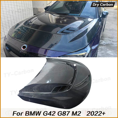 Capot Moteur Carbone BMW Série 2 G42 M2 G87 2022+ - vue de face - Becquet Voiture