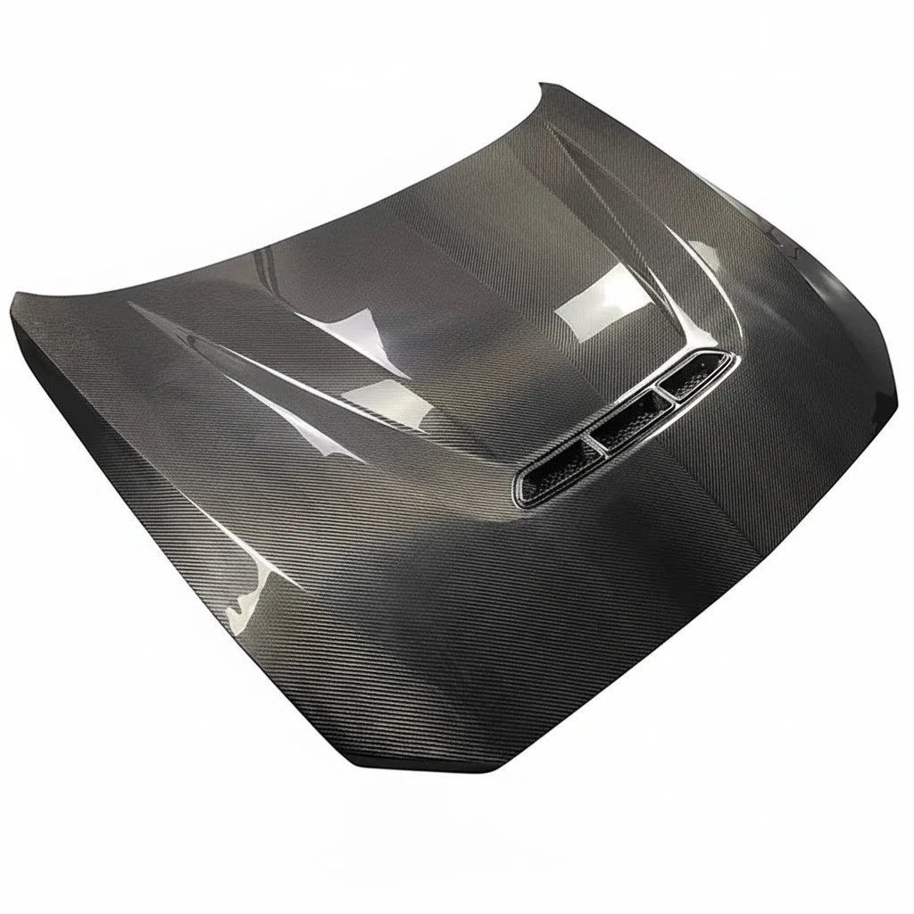 Capot Moteur Carbone Style MBJ BMW Série 3 G20 G28 - vue de face - Becquet Voiture