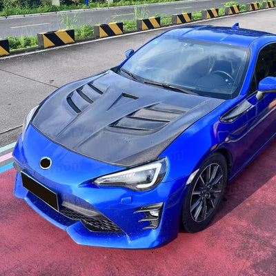 Capot Moteur Carbone Toyota GT86 Subaru BRZ 2012-2019 - vue de profil - Becquet Voiture