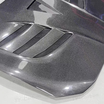 Capot Moteur Carbone Toyota GT86 Subaru BRZ 2012-2019 - vue de trois-quarts - Becquet Voiture