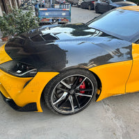 Capot Moteur Carbone Toyota Supra MK5 A90 2019+ - vue de profil - Becquet Voiture