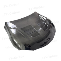 Capot Moteur Carbone Toyota Supra MK5 A90 2019+ - vue de trois-quarts - Becquet Voiture