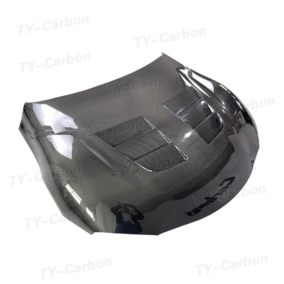 Capot Moteur Carbone Toyota Supra MK5 A90 2019+ - vue de trois-quarts - Becquet Voiture