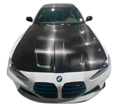 Capot OEM+ Fibre Carbone BMW M3 M4 G80 G81 G82 G83 - vue de profil - Becquet Voiture