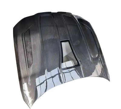 Capot Vitré Fibre Carbone BMW M3 M4 G80 G82 - vue de profil - Becquet Voiture