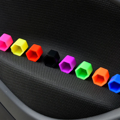 Capuchons de Vis de Roue Silicone Smart Fortwo Forfour 453 - installé sur véhicule - Becquet Voiture
