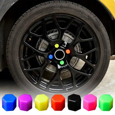 Capuchons de Vis de Roue Silicone Smart Fortwo Forfour 453 - vue de face - Becquet Voiture