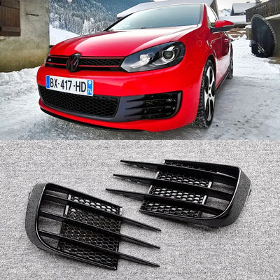 Carénages de Calandre Avant Volkswagen Golf 6 GTI 2008-2013 - vue arrière - Becquet Voiture