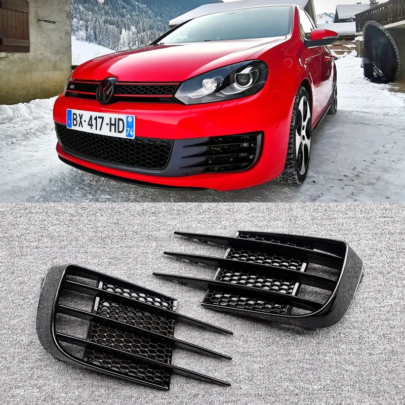 Carénages de Calandre Avant Volkswagen Golf 6 GTI 2008-2013 - vue arrière - Becquet Voiture