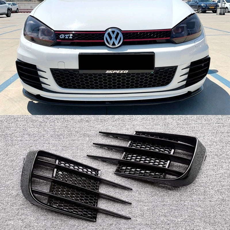 Carénages de Calandre Avant Volkswagen Golf 6 GTI 2008-2013 - vue de face - Becquet Voiture