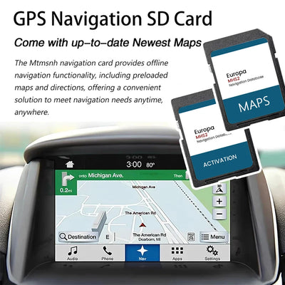Carte SD Navigation GPS Audi A3 A4 A5 Q5 2015-2020 - installé sur véhicule - Becquet Voiture