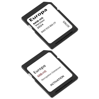 Carte SD Navigation GPS Audi MIB-HS Europe 2024 - vue de profil - Becquet Voiture