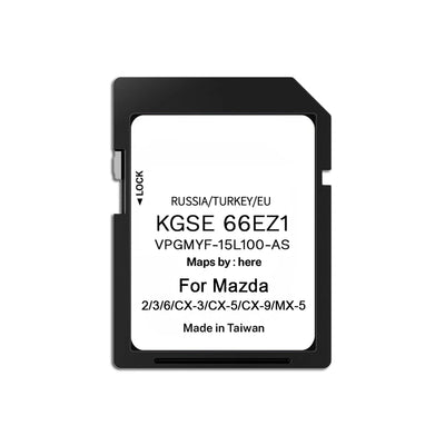 Carte SD Navigation GPS Mazda 3 6 CX-5 Europe 2024 - détail du montage - Becquet Voiture