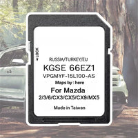 Carte SD Navigation GPS Mazda 3 6 CX-5 Europe 2024 - packshot studio - Becquet Voiture