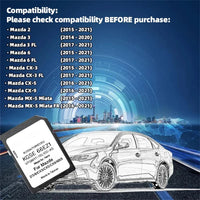 Carte SD Navigation GPS Mazda 3 6 CX-5 Europe 2024 - vue arrière - Becquet Voiture