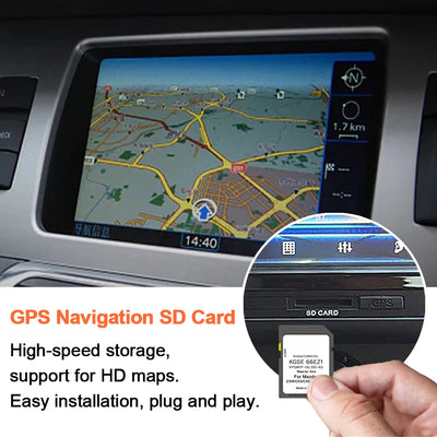 Carte SD Navigation GPS Mazda 3 6 CX-5 Europe 2024 - vue de trois-quarts - Becquet Voiture