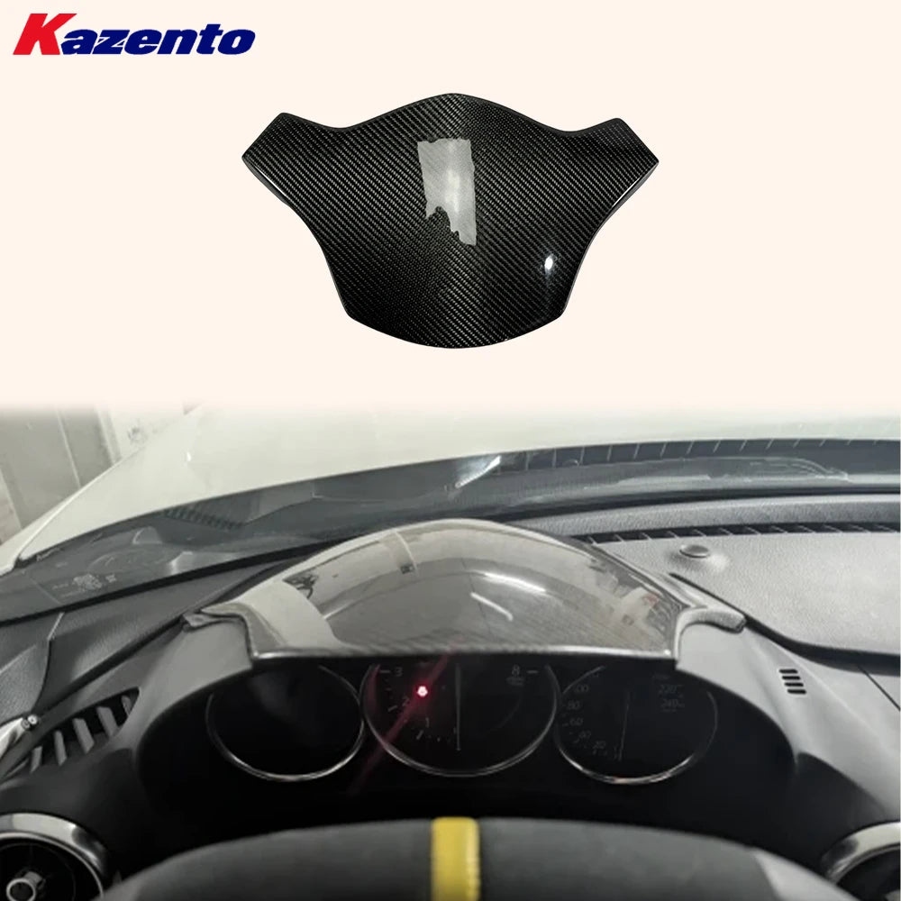 Casquette de Compteur Carbone Mazda MX-5 Miata ND 2016-2024 - vue de face - Becquet Voiture