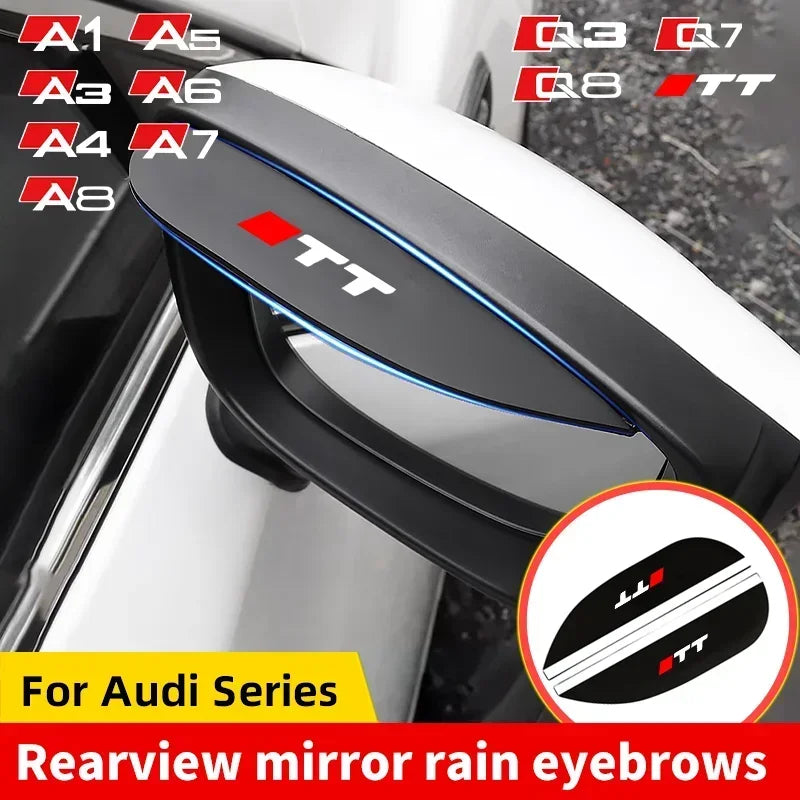 Casquettes de Rétroviseur Audi A1 A3 A4 A5 A6 A7 A8 Q3 Q7 Q8 TT - vue de face - Becquet Voiture