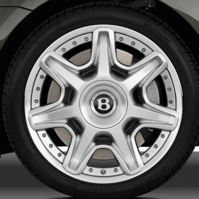 Centre De Roues Bentley Continental GT Flying Spur Noir 68mm - vue de profil - Becquet Voiture
