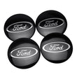 Centre De Roues Ford ST Noir Chrome Rouge Bleu 54mm