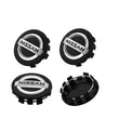 Centre de Roues Nissan 54mm 60mm Noir Chrome