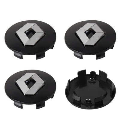 Centre de Roues Renault Logo 56mm 60mm 4 Pièces - vue de face - Becquet Voiture