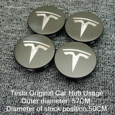 Centre De Roues Tesla Model 3 Y 56mm - détail du montage - Becquet Voiture