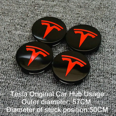 Centre De Roues Tesla Model 3 Y 56mm - en situation - Becquet Voiture