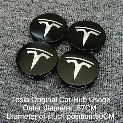 Centre De Roues Tesla Model 3 Y 56mm - vue de face 2 - Becquet Voiture