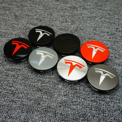 Centre De Roues Tesla Model 3 Y 56mm - vue de trois-quarts - Becquet Voiture
