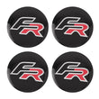 Centre Roue SEAT FR 56mm Logo Noir Lot 4