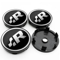 Centre Roue VW Logo VW GTI R R32 Noir 56mm - vue rapprochée - Becquet Voiture