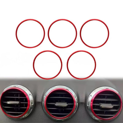 Cerclage Ventilation Alu Rouge Audi TT MK2 - vue de profil - Becquet Voiture