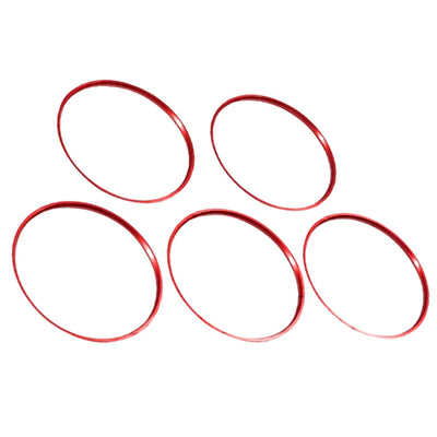 Cerclage Ventilation Alu Rouge Audi TT MK3 5 Pièces - vue de face - Becquet Voiture