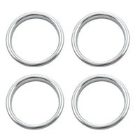 Aluminum Vent Rings Audi A3 S3 RS3 8V - fitting detail 2 - Becquet Voiture