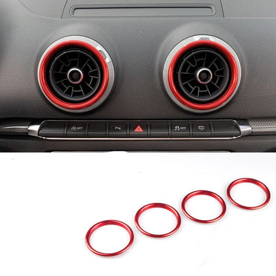 Cercles Aération Alu Audi A3 S3 RS3 8V - détail du montage - Becquet Voiture