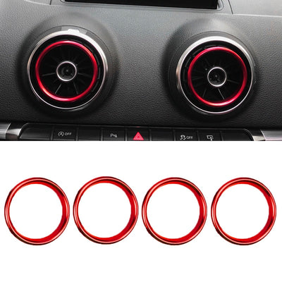 Cercles Aération Alu Audi A3 S3 RS3 8V - en situation - Becquet Voiture