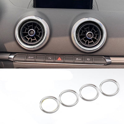 Cercles Aération Alu Audi A3 S3 RS3 8V - installé sur véhicule - Becquet Voiture