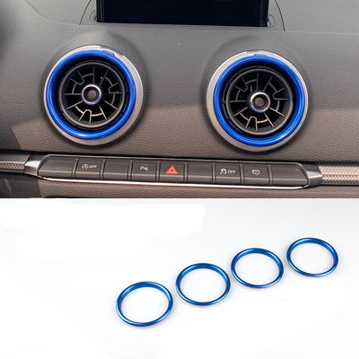 Cercles Aération Alu Audi A3 S3 RS3 8V - vue arrière 2 - Becquet Voiture