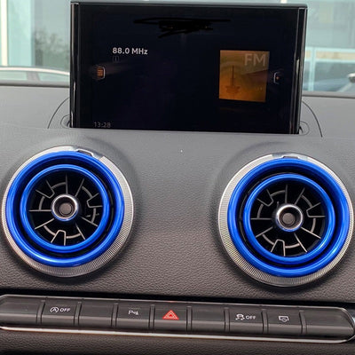 Cercles Aération Alu Audi A3 S3 RS3 8V - vue arrière - Becquet Voiture