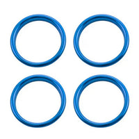 Aluminum Vent Rings Audi A3 S3 RS3 8V - top view 2 - Becquet Voiture